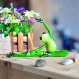 Maxbell Resin Creative 3D Craft Frog Figurine Office Desk Car Dashboard Onament a