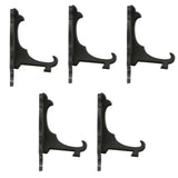 Maxbell Plastic Folding Plate Display Easel Stand Photo Holder Rack Black 14cm