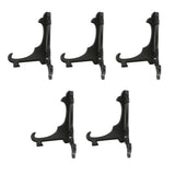 Maxbell Plastic Folding Plate Display Easel Stand Photo Holder Rack Black 14cm