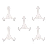 Maxbell Plastic Folding Plate Display Easel Stand Photo Holder Rack Clear 10cm