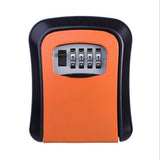 Maxbell Outdoor Wall Mounted Safe Key Box with Lock & Waterproof Cover  2#Orange