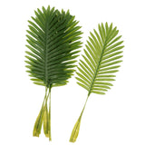 Maxbell 5PCS Artificial Coconut Tree Leaves Faux Foliage Home Decor Light Green_S