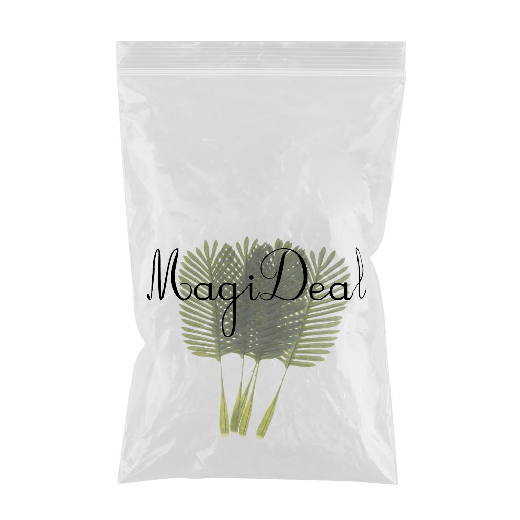 Maxbell 5PCS Artificial Coconut Tree Leaves Faux Foliage Home Decor Dark Green_S