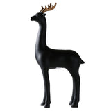 Maxbell Resin Deer Reindeer Figurine Sculpture Statue Carden Lawn Grassland Decor B
