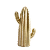 Maxbell Resin Cactus Decorative Ornament Cactus Furnishings Decoration Craft Gold_C