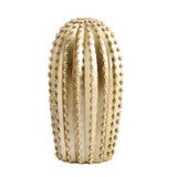 Maxbell Resin Cactus Decorative Ornament Cactus Furnishings Decoration Craft Gold_A