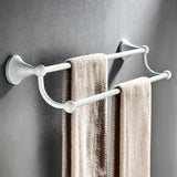Maxbell Wall Mount Bathroom Bath Towel Rack Bar Towel Holder Rail 60cm Double Bar