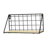 Maxbell Antique Iron Wire Wall Floating Shelves Flower Pot Planter Display Stand S