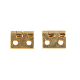 Maxbell 12x Jewelry Chest Box Miniature Dollhouse Door Window Cabinet Hinge Gold