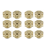Maxbell 12Pcs Antique Buckle Alloy Box Buckle Wooden Box Lock Craft Hardware Yellow