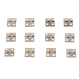 Maxbell 12x Jewelry Chest Box Miniature Dollhouse Door Window Cabinet Hinge Silver