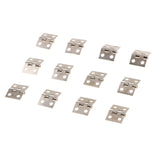 Maxbell 12x Jewelry Chest Box Miniature Dollhouse Door Window Cabinet Hinge Silver