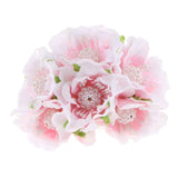 Maxbell 60pcs DIY Pearl Jewelry Garland Flowers Hanging Floral Wall Pink