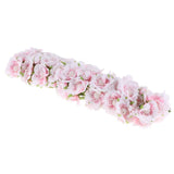 Maxbell 60pcs DIY Pearl Jewelry Garland Flowers Hanging Floral Wall Pink