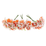 Maxbell 60pcs DIY Pearl Jewelry Garland Flowers Hanging Floral Wall Orange