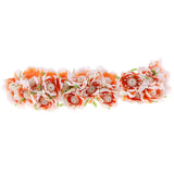 Maxbell 60pcs DIY Pearl Jewelry Garland Flowers Hanging Floral Wall Orange