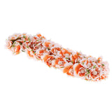 Maxbell 60pcs DIY Pearl Jewelry Garland Flowers Hanging Floral Wall Orange