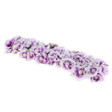 Maxbell 60pcs DIY Pearl Jewelry Garland Flowers Hanging Floral Wall Purple