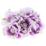 Maxbell 60pcs DIY Pearl Jewelry Garland Flowers Hanging Floral Wall Purple