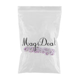 Maxbell 60pcs DIY Pearl Jewelry Garland Flowers Hanging Floral Wall Purple