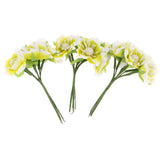 Maxbell 60pcs DIY Pearl Jewelry Garland Flowers Hanging Floral Wall Yellow