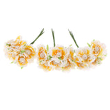 Maxbell 60pcs DIY Pearl Jewelry Garland Flowers Hanging Floral Wall Light Yellow