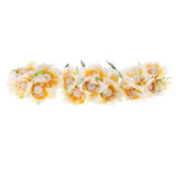 Maxbell 60pcs DIY Pearl Jewelry Garland Flowers Hanging Floral Wall Light Yellow