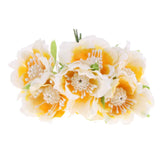 Maxbell 60pcs DIY Pearl Jewelry Garland Flowers Hanging Floral Wall Light Yellow