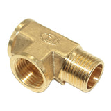 Maxbell 1/2'' Brass Pipe 3 Way Thread Fitting Coupler Connector DN15 #2 F-F-M