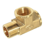 Maxbell 1/2'' Brass Pipe 3 Way Thread Fitting Coupler Connector DN15 #2 F-F-M