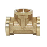 Maxbell 1/2'' Brass Pipe 3 Way Thread Fitting Coupler Connector DN15 #3 All Female