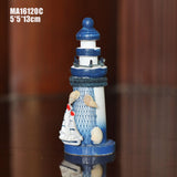 Maxbell Wooden Mediterranean Nautical Tropical Lighthouse Sailing Decor Ornament C