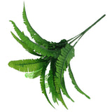 Maxbell Artificial Green Leaves Branch Fern Vines Leaves Potted Floral Decor  b