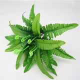 Maxbell Artificial Green Leaves Branch Fern Vines Leaves Potted Floral Decor  b