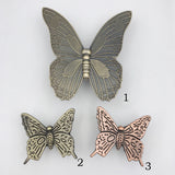 Maxbell Antique Butterfly Door Cabinet Drawer Cupboard Wardrobe Pull Handle Copper_S