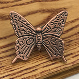 Maxbell Antique Butterfly Door Cabinet Drawer Cupboard Wardrobe Pull Handle Copper_S