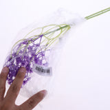 Maxbell Plastic Babysbreath Branch Flowers for Home Garden Wedding Decoration Purple