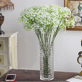 Maxbell Plastic Babysbreath Branch Flowers for Home Garden Wedding Decoration White