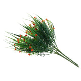 Maxbell Babysbreath Flowers Branch with Green Leaves Wedding Arrangement Decor Orange