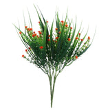 Maxbell Babysbreath Flowers Branch with Green Leaves Wedding Arrangement Decor Orange