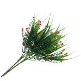 Maxbell Babysbreath Flowers Branch with Green Leaves Wedding Arrangement Decor Orange