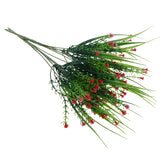 Maxbell Babysbreath Flowers Branch with Green Leaves Wedding Arrangement Decor Red