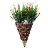 Maxbell Babysbreath Flowers Branch with Green Leaves Wedding Arrangement Decor Red