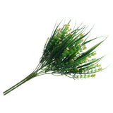 Maxbell Babysbreath Flowers Branch with Green Leaves Wedding Arrangement Decor Yellow