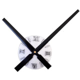 Maxbell Extra Large Creative DIY Wall Clock Home Decorative Sunburst Clock Silver