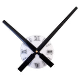 Maxbell Extra Large Creative DIY Wall Clock Home Decorative Sunburst Clock Silver