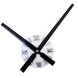 Maxbell Extra Large Creative DIY Wall Clock Home Decorative Sunburst Clock Silver