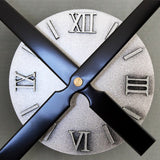 Maxbell Extra Large Creative DIY Wall Clock Home Decorative Sunburst Clock Silver
