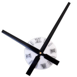 Maxbell Extra Large Creative DIY Wall Clock Home Decorative Sunburst Clock Silver