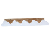 Maxbell Cartoon Shaped Wooden Wall Shelf Display Rack Floating Shelves Bracket White Cloud